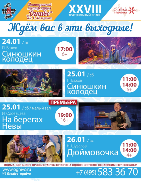 Выходные в театре Театр Кукол Огниво Мытищи