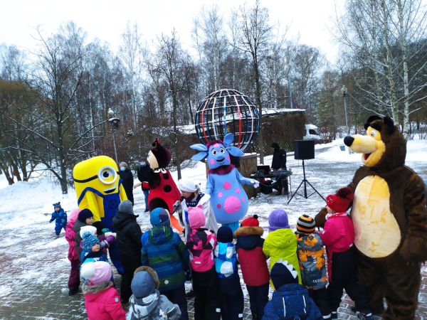 Праздничное мероприятие «Зимняя мозаика» в городском парке Театр Кукол Огниво Мытищи