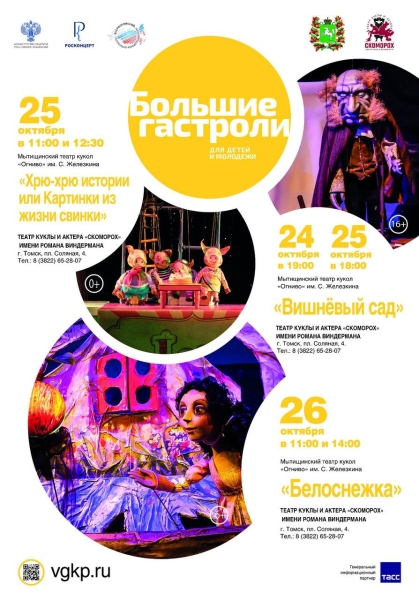Большие гастроли: мы едем в Томск! Театр Кукол Огниво Мытищи